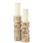 Voir la diapositive 4 : Paris Prix Bougeoir en Marbre  Chance  23cm Beige