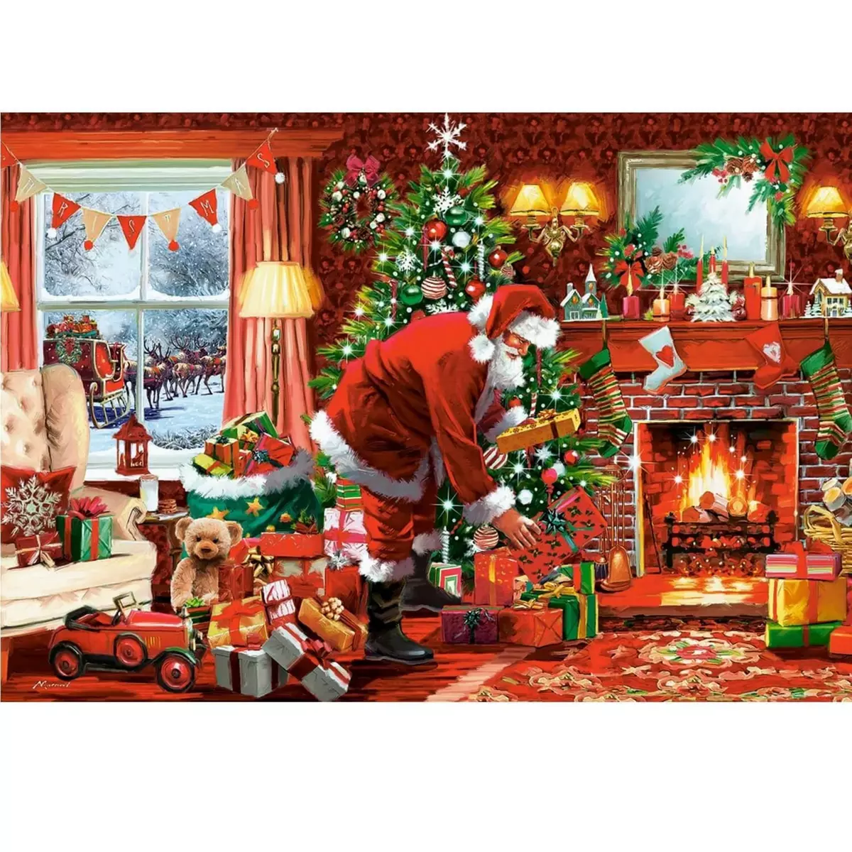 Castorland Puzzle 1500 pièces : Livraison spéciale du Père Noël