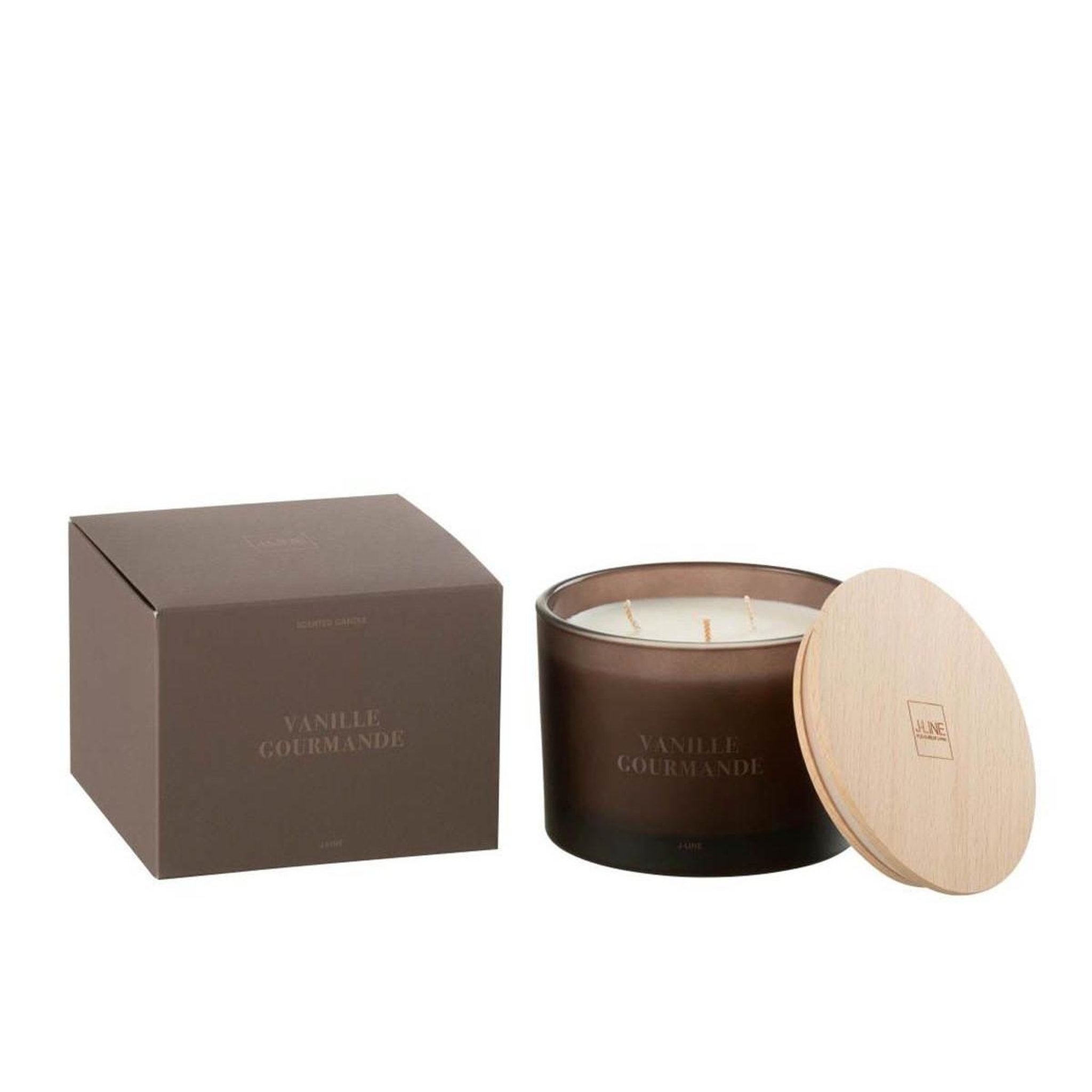 Voir la diapositive 3 : J-LINE Bougie parfumée  accords essentiels  10cm vanille gourmande