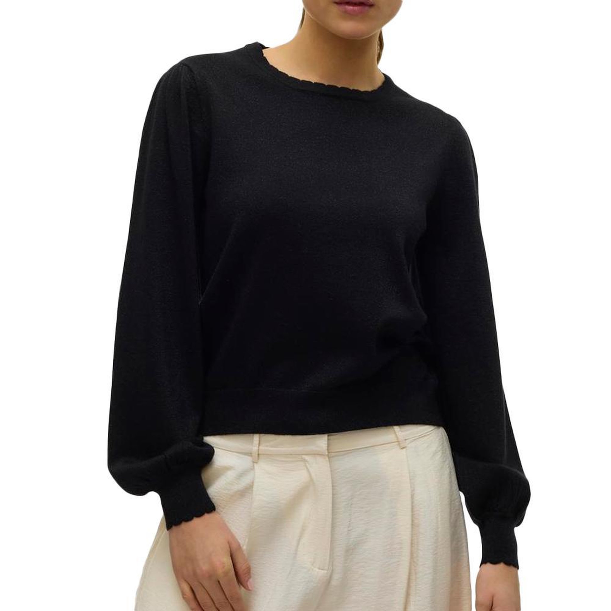 Voir la diapositive 1 : Vero Moda Pull Noir Femme Vero Moda Happyshine 10