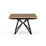 Voir la diapositive 4 : LISA DESIGN Belize - table à manger carrée extensible - effet bois et métal - 4 à 8 personnes