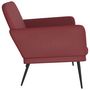 Voir la diapositive 4 : VIDAXL Banc Rouge bordeaux 107x80x81 cm Similicuir