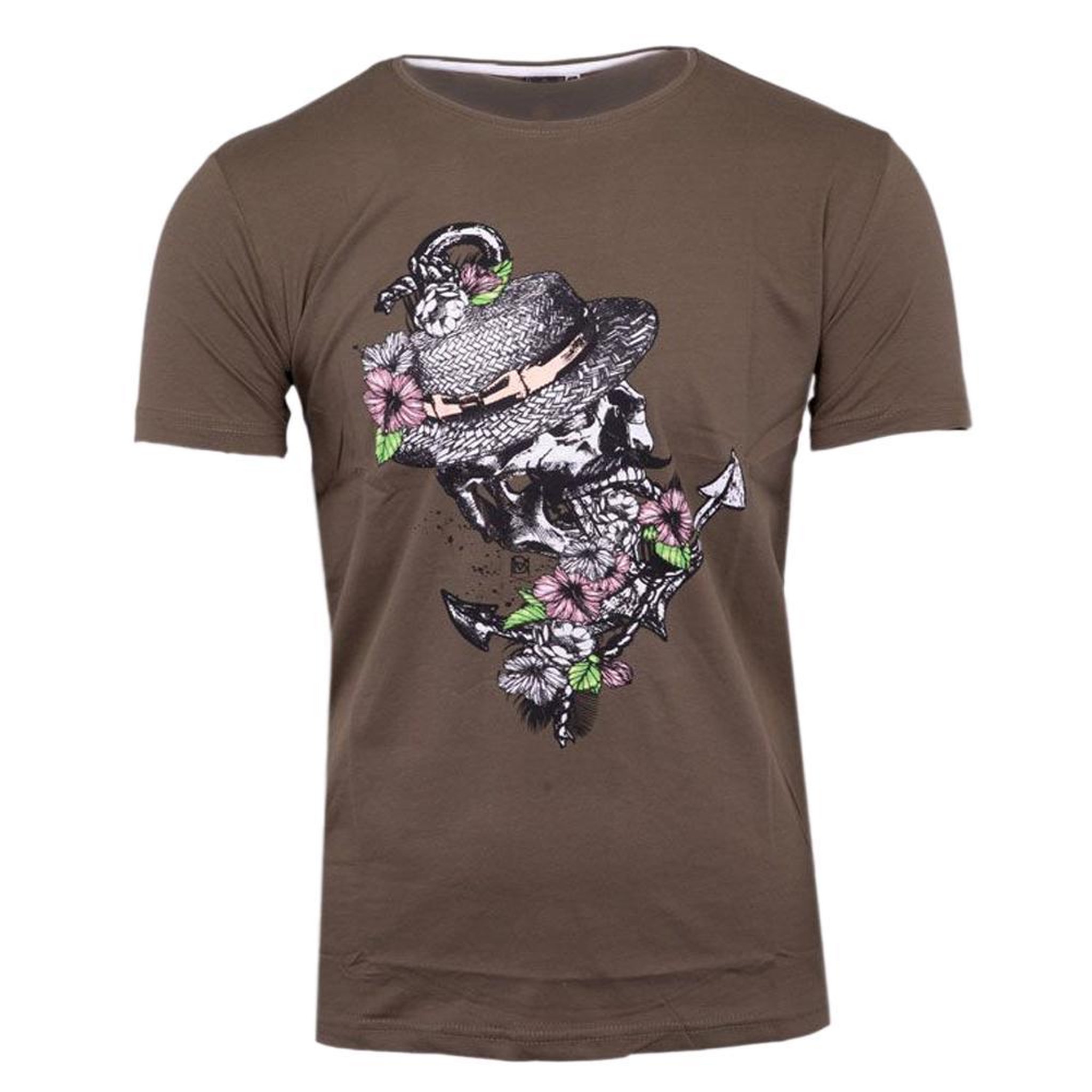Voir la diapositive 2 : LA MAISON BLAGGIO T-shirt kaki homme la maison blaggio tete