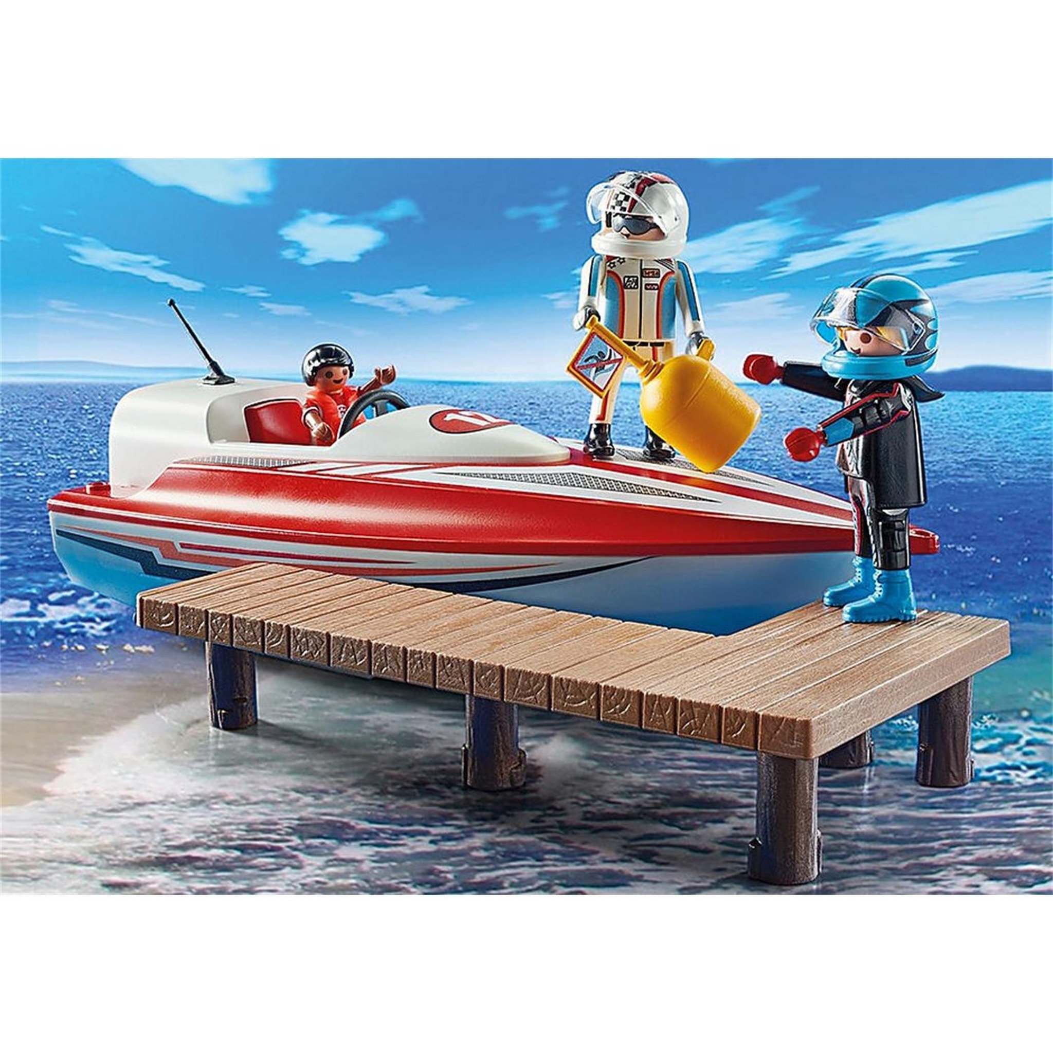 Voir la diapositive 2 : PLAYMOBIL Sports et Action Bateau et moteur submersible
