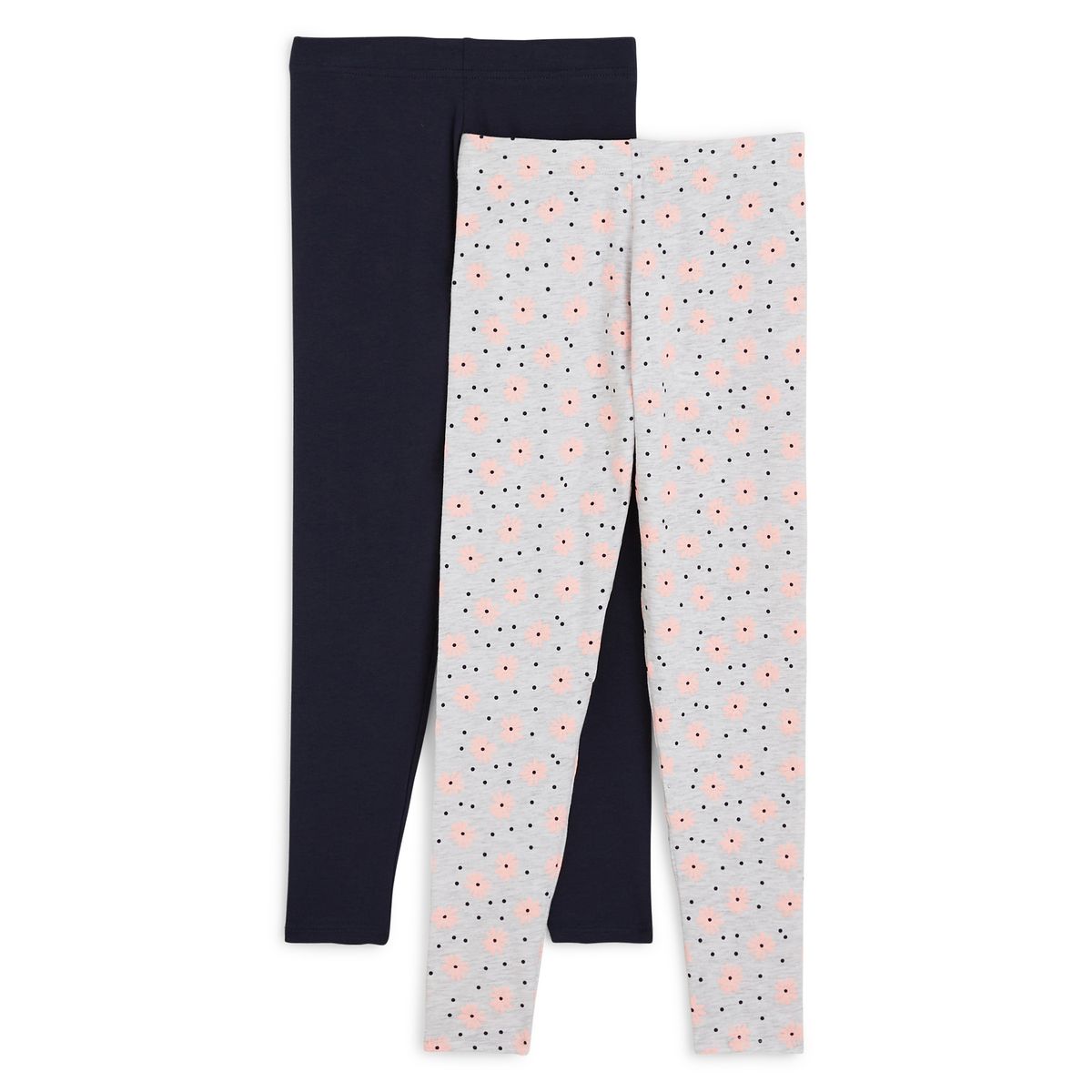 INEXTENSO Lot de 2 leggings fille