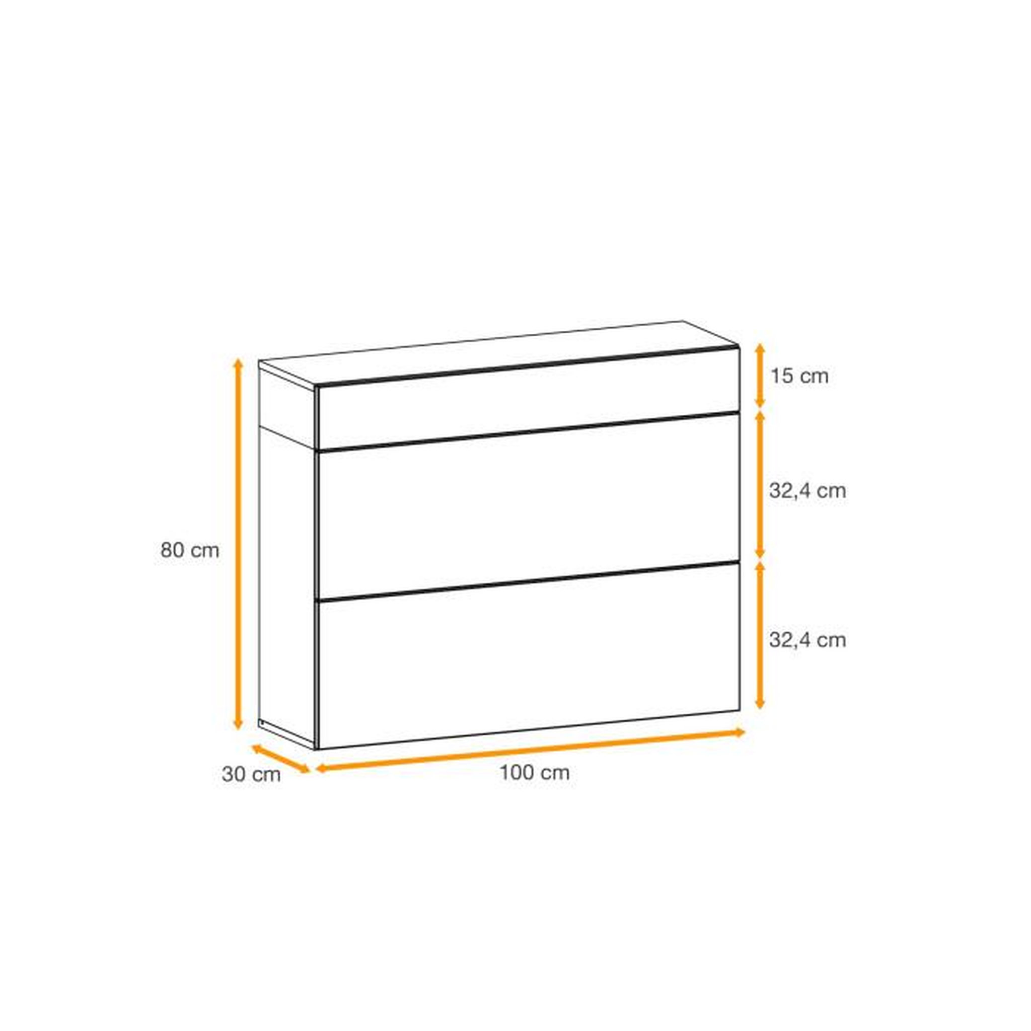 Voir la diapositive 3 : Paris Prix Buffet 2 Portes & 1 Tiroir  Easy  100cm Naturel