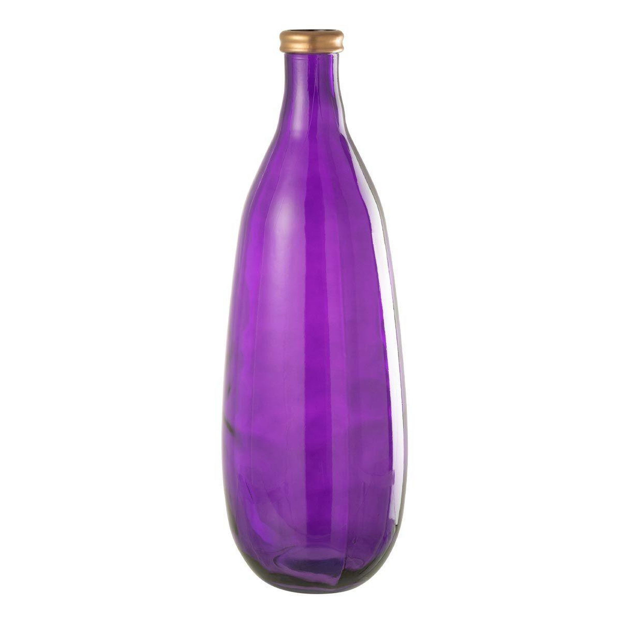 Voir la diapositive 1 : J-LINE Vase Déco en Verre  Mandie  75cm Mauve