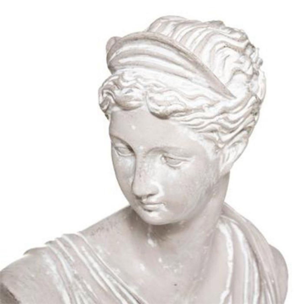 ATMOSPHERA Statuette Déco  Buste Diane  30cm Blanc