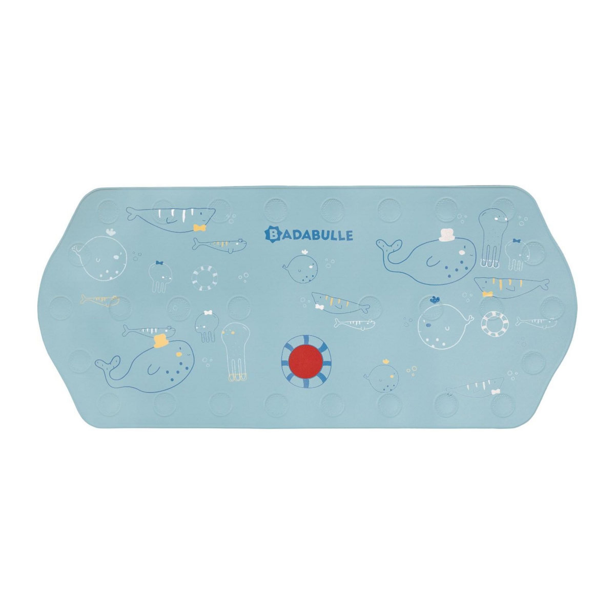 BADABULLE Tapis de bain XXL Badabulle - Ventouses Antidérapantes - Témoin de température - 91cm