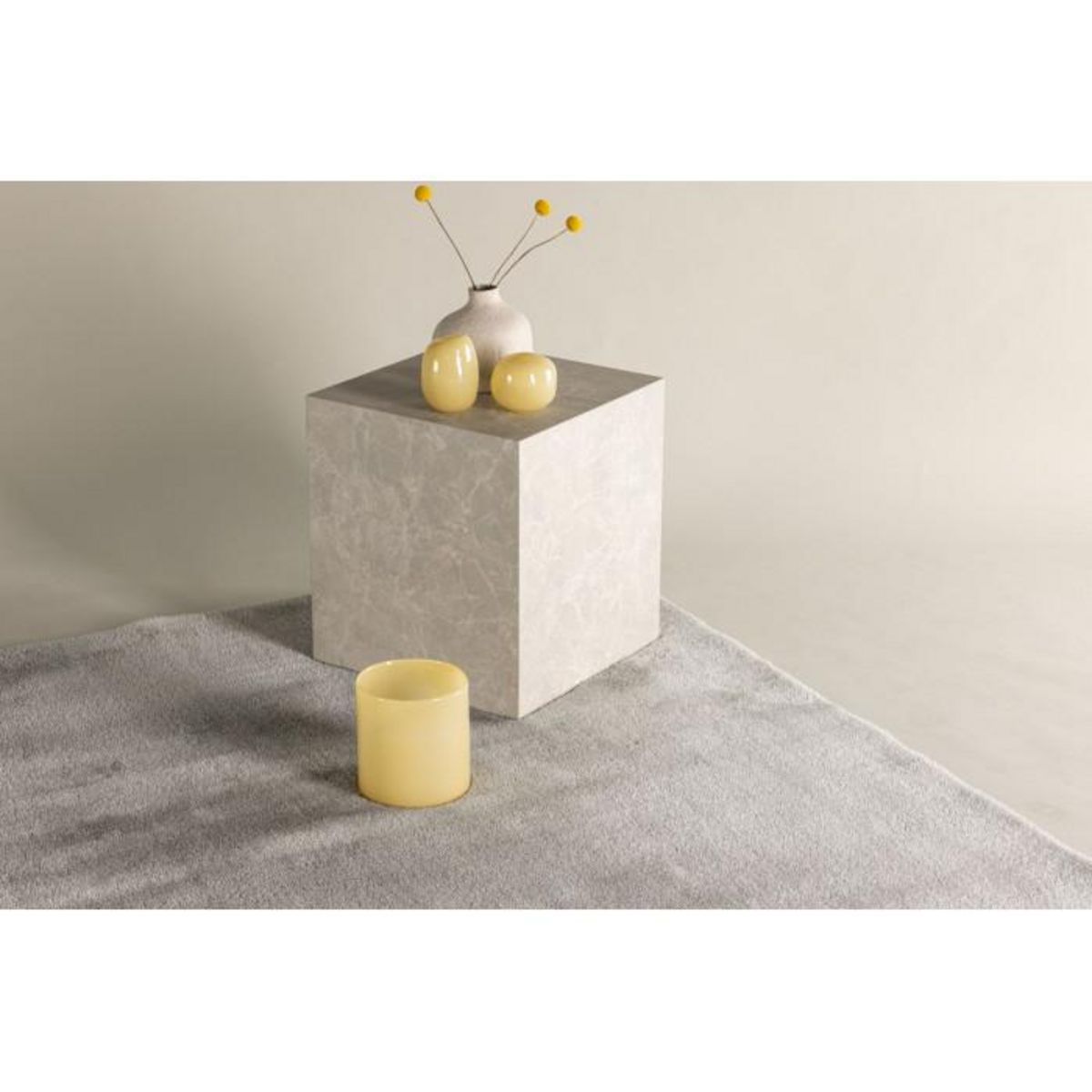 Paris Prix Tapis Déco  Blanca  200x290cm Gris Clair