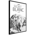 paris prix affiche murale encadrée peaks of the world mont blanc
