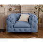 Voir la diapositive 1 : LISA DESIGN Camden - fauteuil chesterfield en velours - pieds en métal doré
