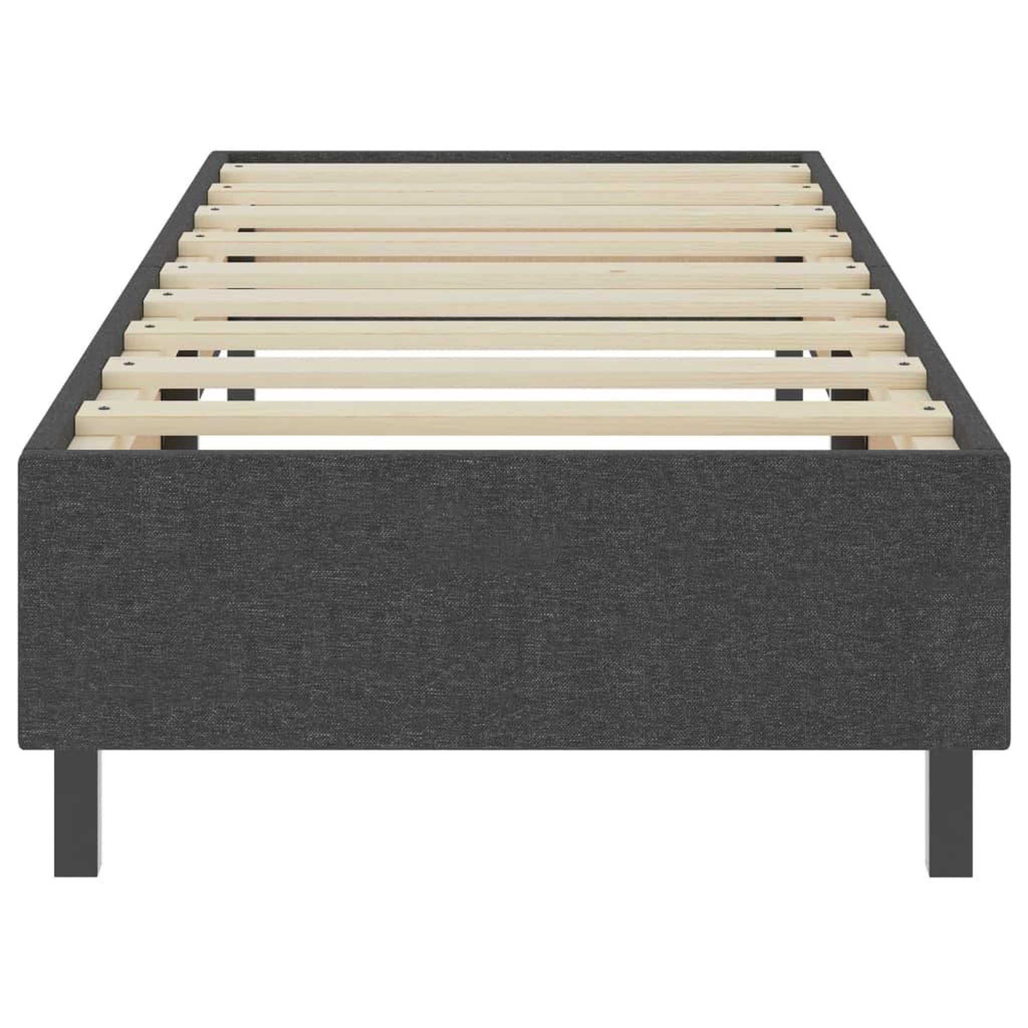 Voir la diapositive 4 : VIDAXL Sommier a lattes de lit sans matelas gris tissu 80x200 cm