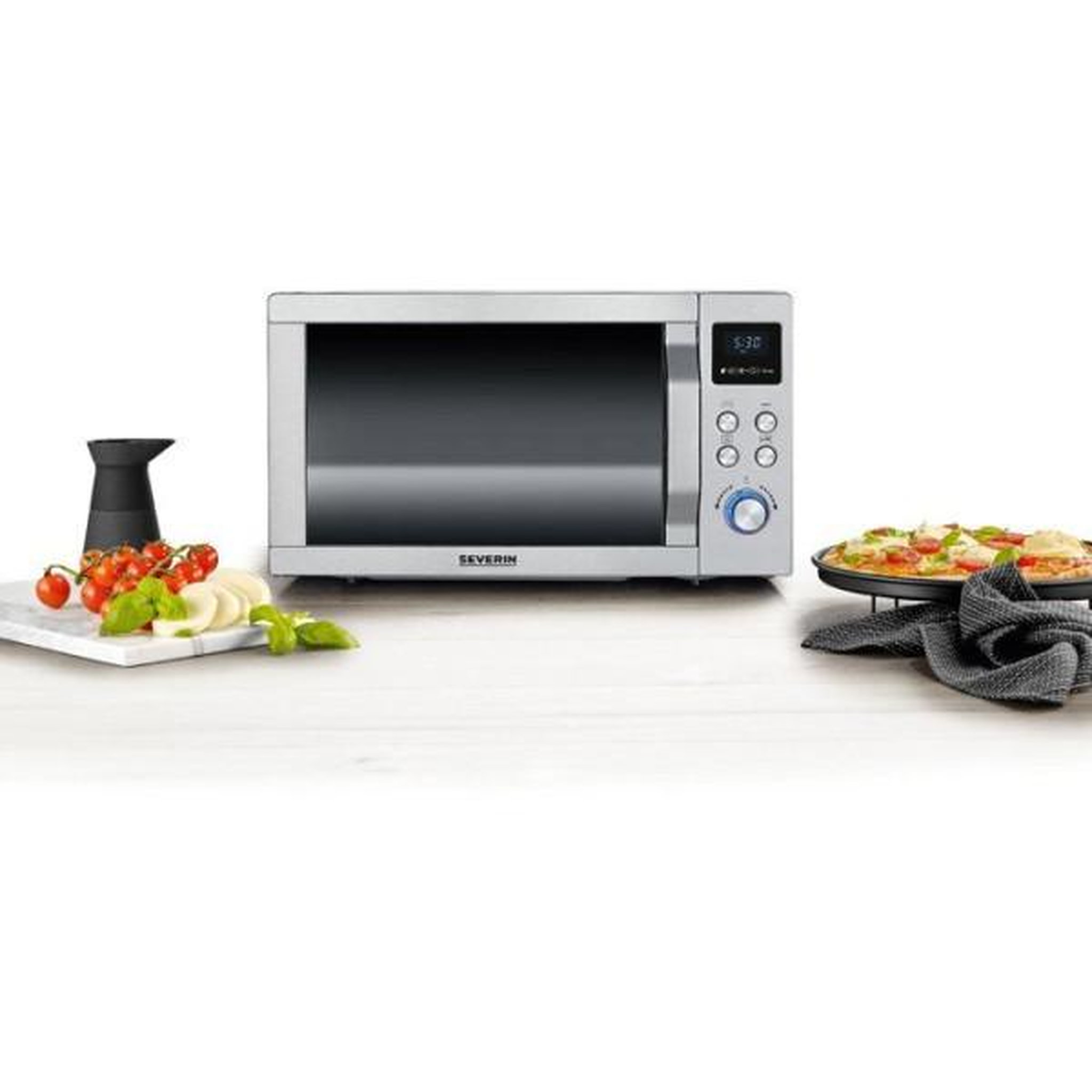 Voir la diapositive 5 : SEVERIN Micro-ondes combiné - SEVERIN - MW 7774 - Inox - 25 L - 48,3 x 43,5 x 28,1 cm