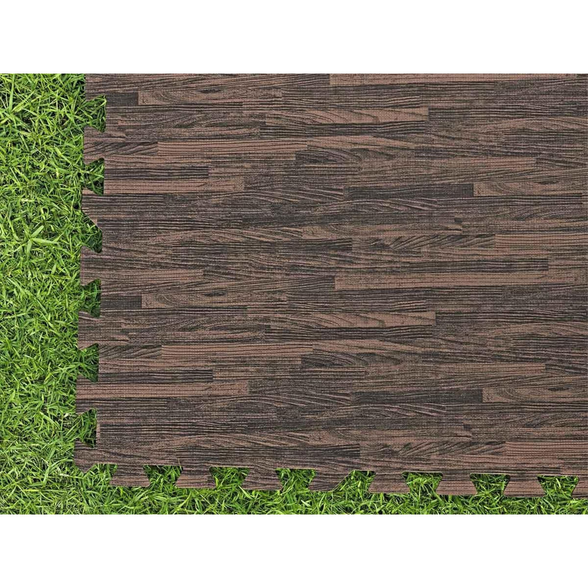 BESTWAY Lot de 12 dalles de protection de sol en mousse 50,8 x 50,8 cm effet bois pour piscine et spa - Bestway