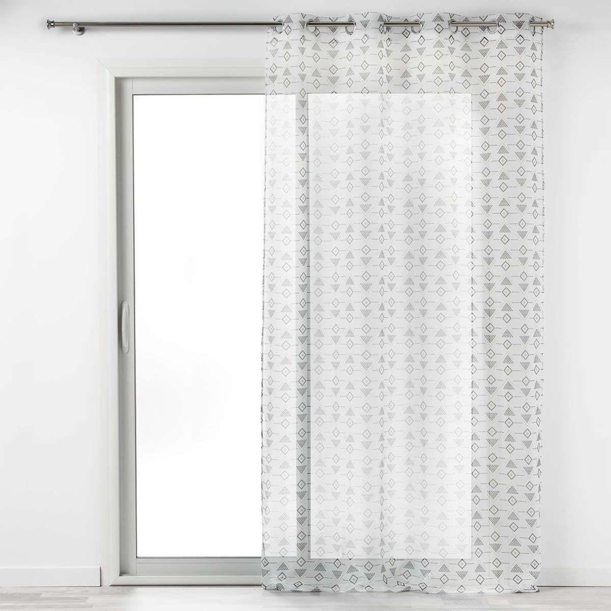 Voir la diapositive 1 : Douceur d'Intérieur Rideau voilage à œillets  letiko  140x240cm blanc