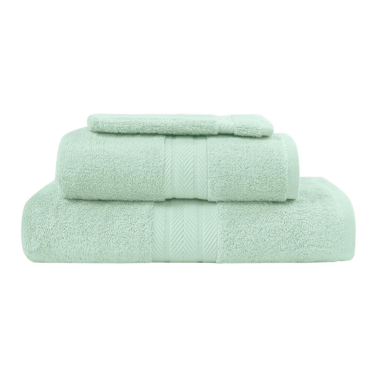 Sensei Maison Ensemble de bain 3 pièces (1 drap de bain + 1 serviette de toilette + 1 gant) LUXURY