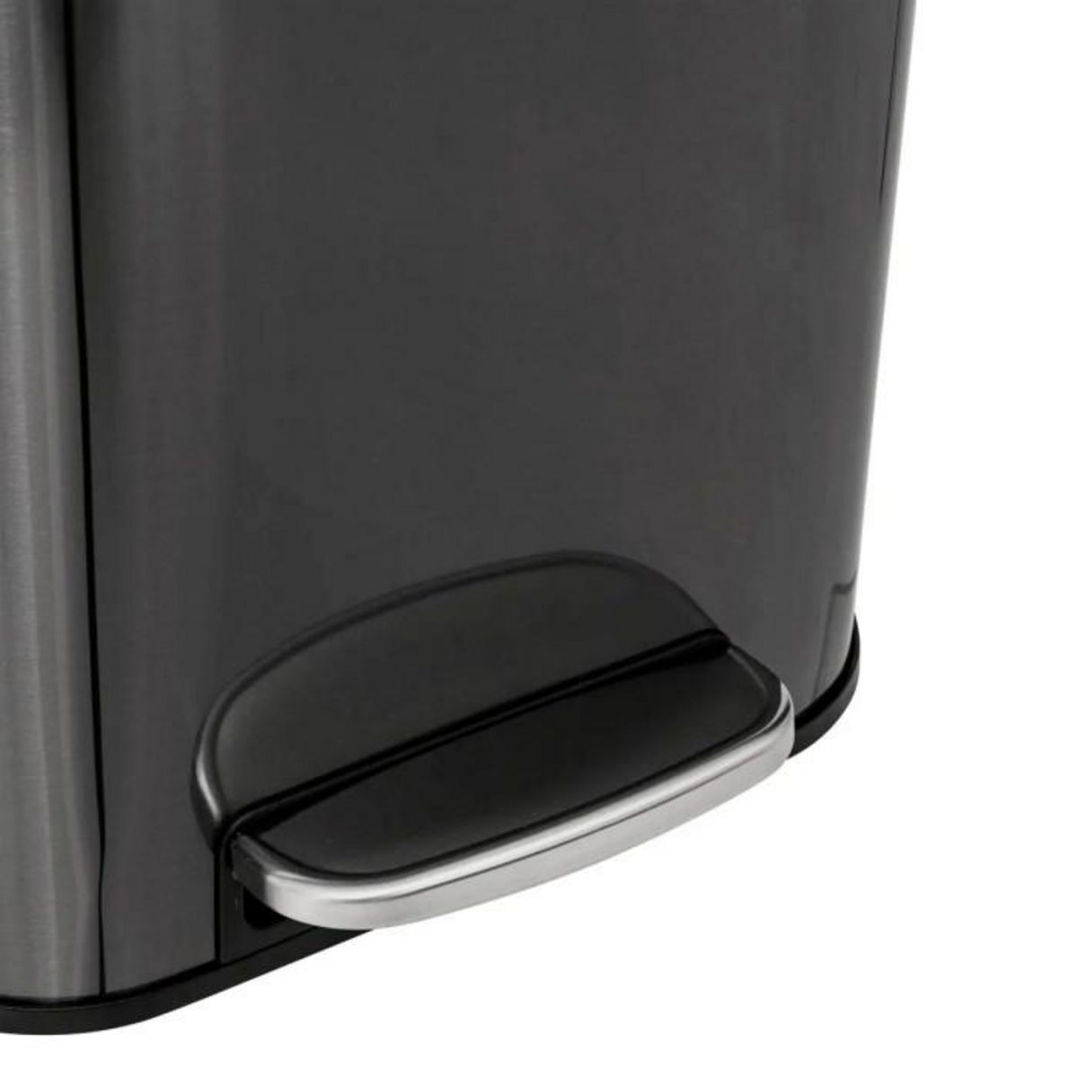 FIVE Poubelle de Cuisine à Pédale en Métal  Delta  30L Carbonne