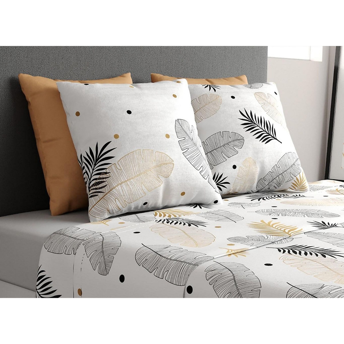 ATELIER DU COTON Parure de drap 100% coton 57fils envole