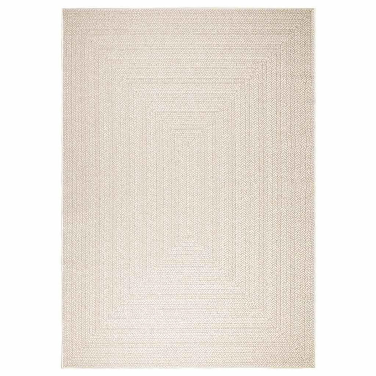 VIDAXL Tapis ZIZUR creme 200x290 cm aspect de jute interieur exterieur