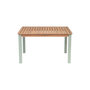 Voir la diapositive 2 : SWEEEK Table de jardin rectangulaire enfant bois d'acacia 4 places vert de gris - Caroline