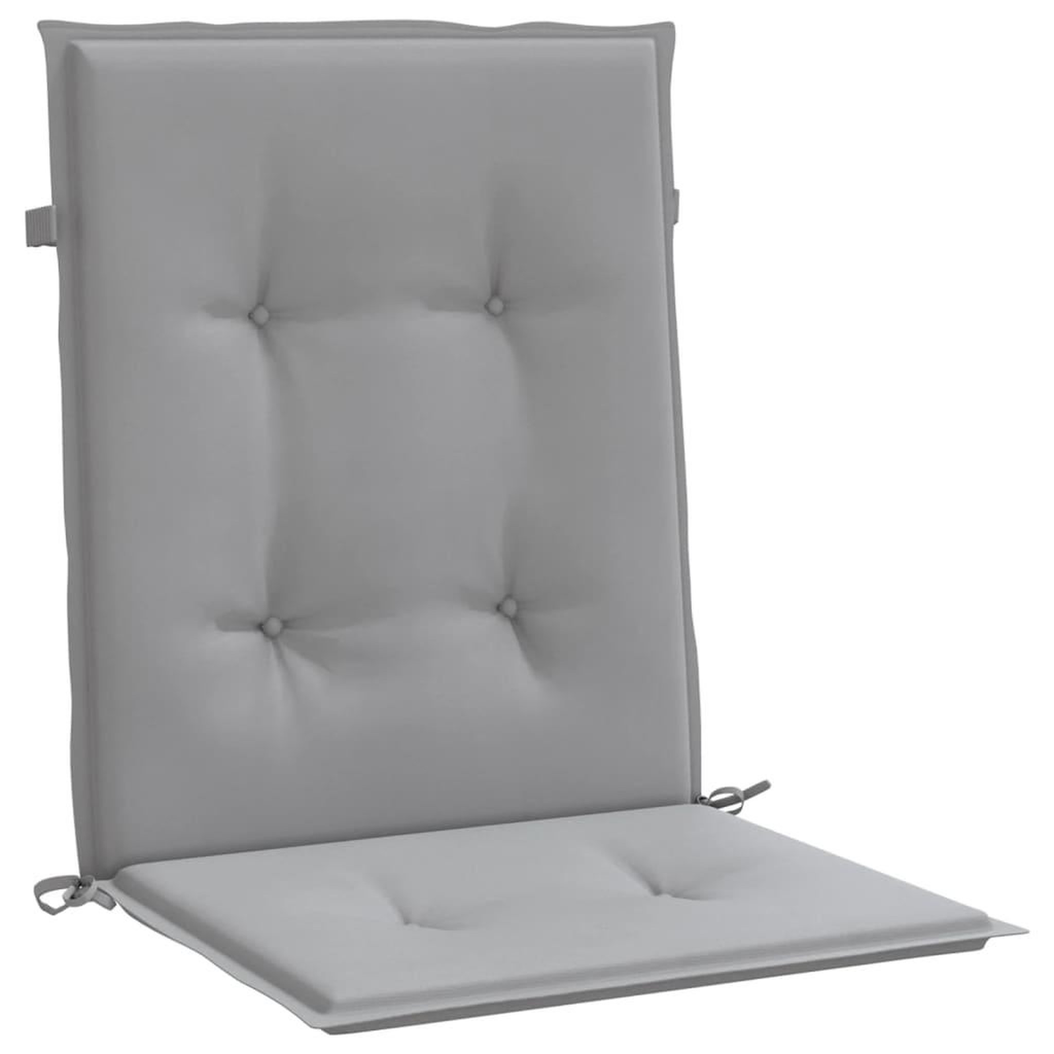 Voir la diapositive 5 : VIDAXL Coussins de chaise de jardin a dossier bas lot de 6 gris