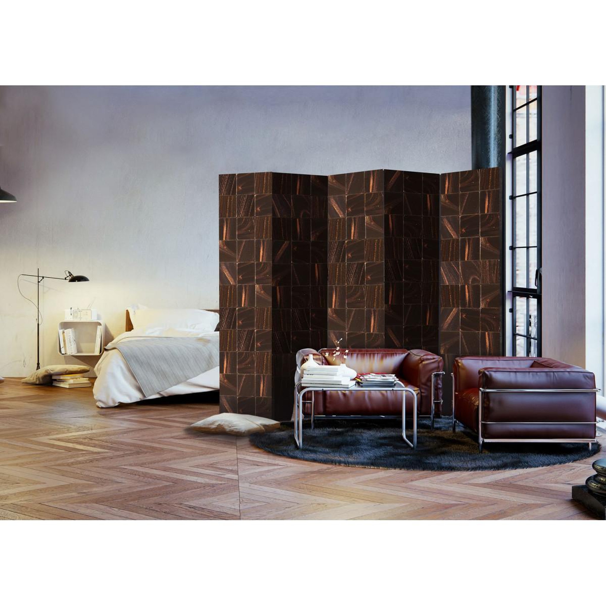 Voir la diapositive 2 : Paris Prix Paravent 5 volets  the secret of magma  172x225cm
