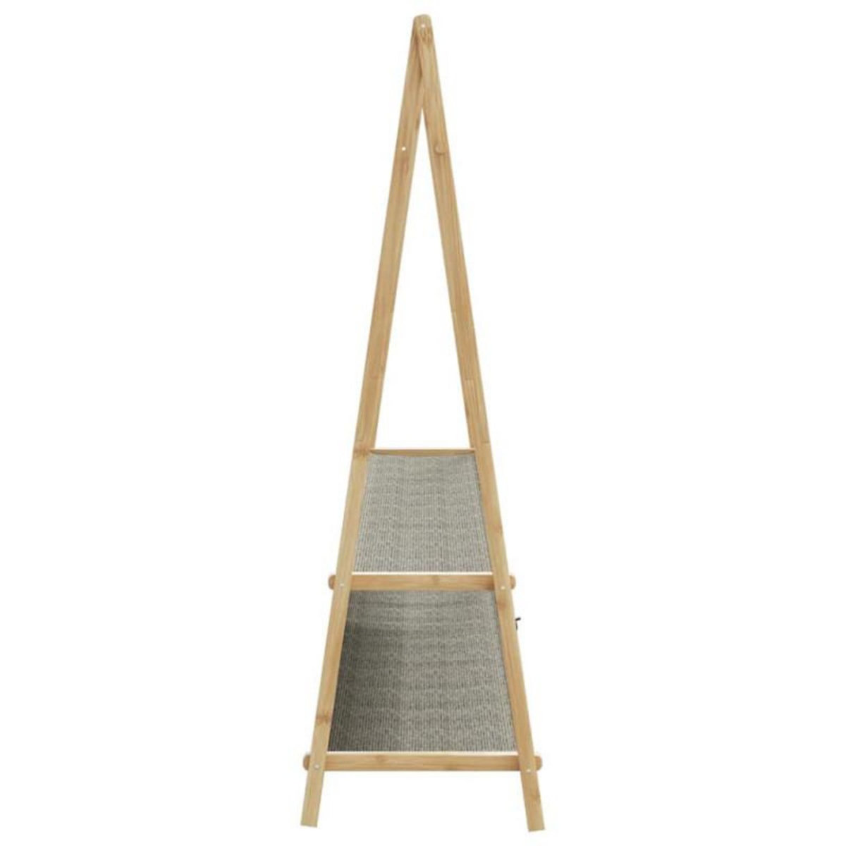 VIDAXL Porte vêtement avec étagères 132x45,5x150,5 cm bambou