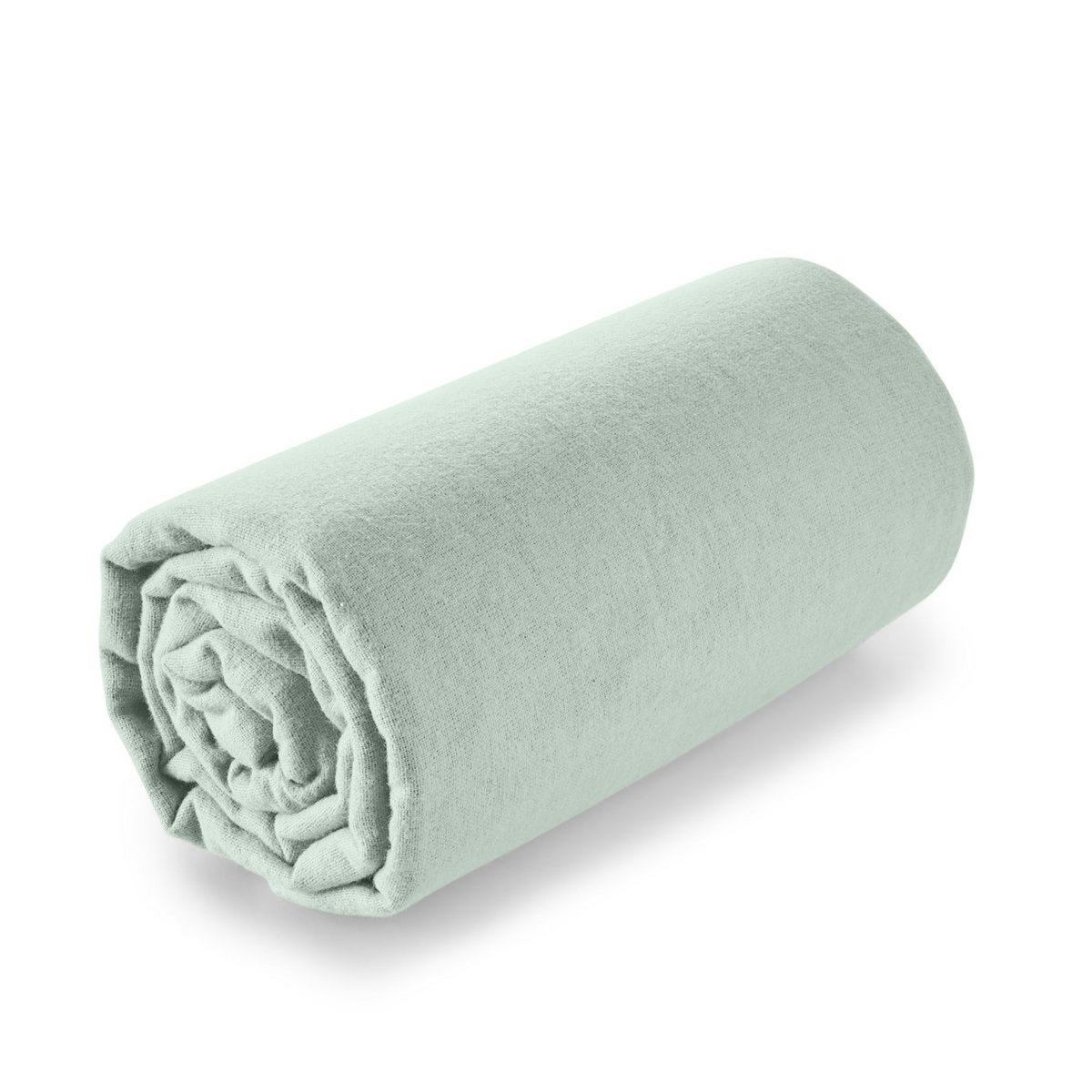 ACTUEL Drap housse uni en coton FLORA