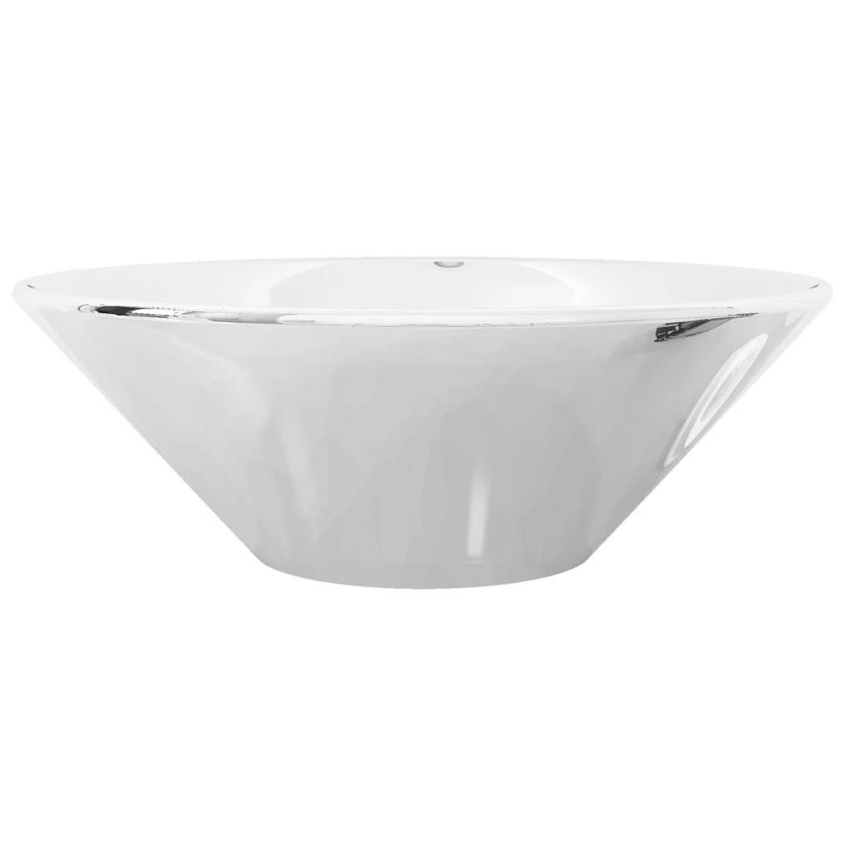 VIDAXL Lavabo 42 x 14 cm Ceramique Argente