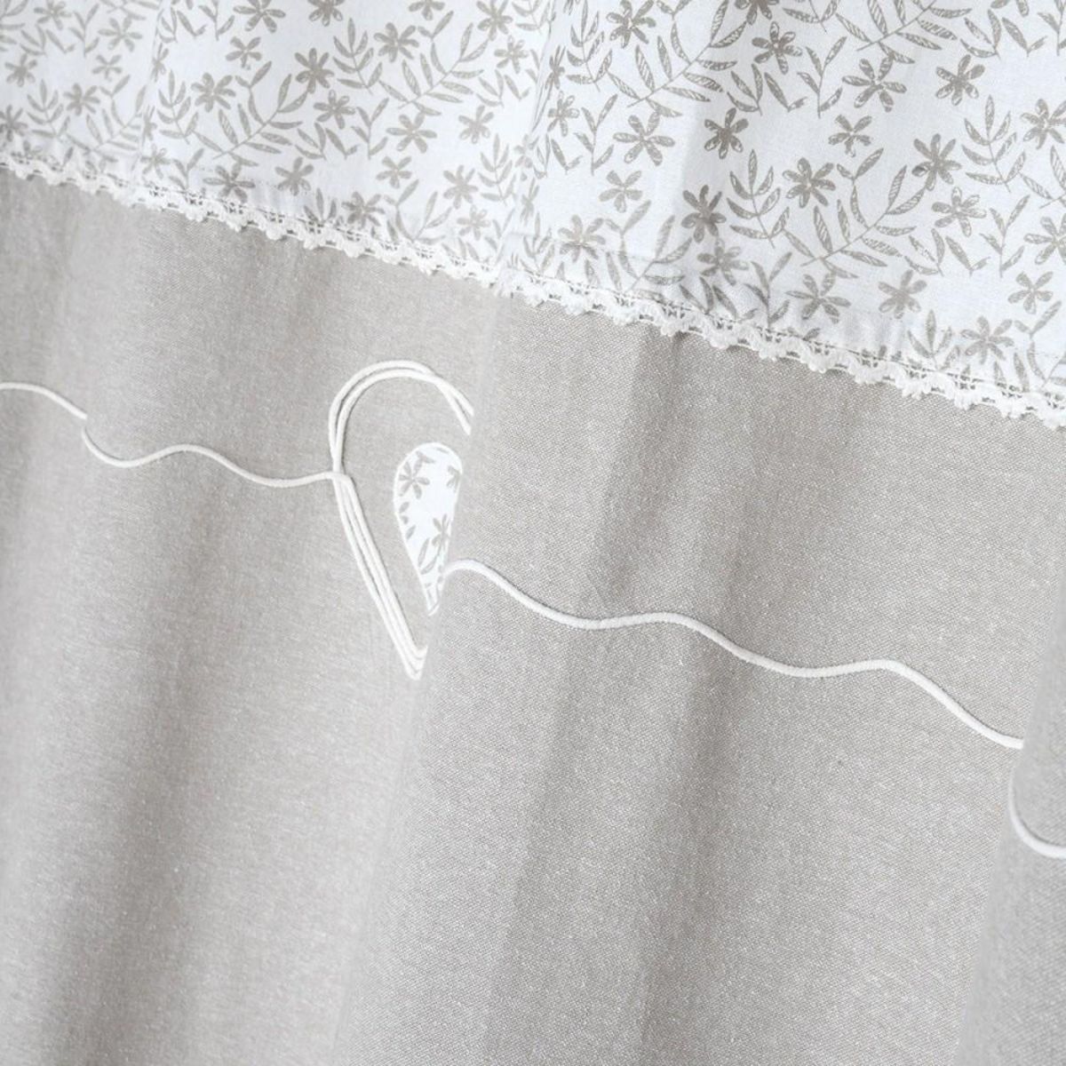 Lovely Casa Rideau à œillets 140x260 cm Sophie naturel coton