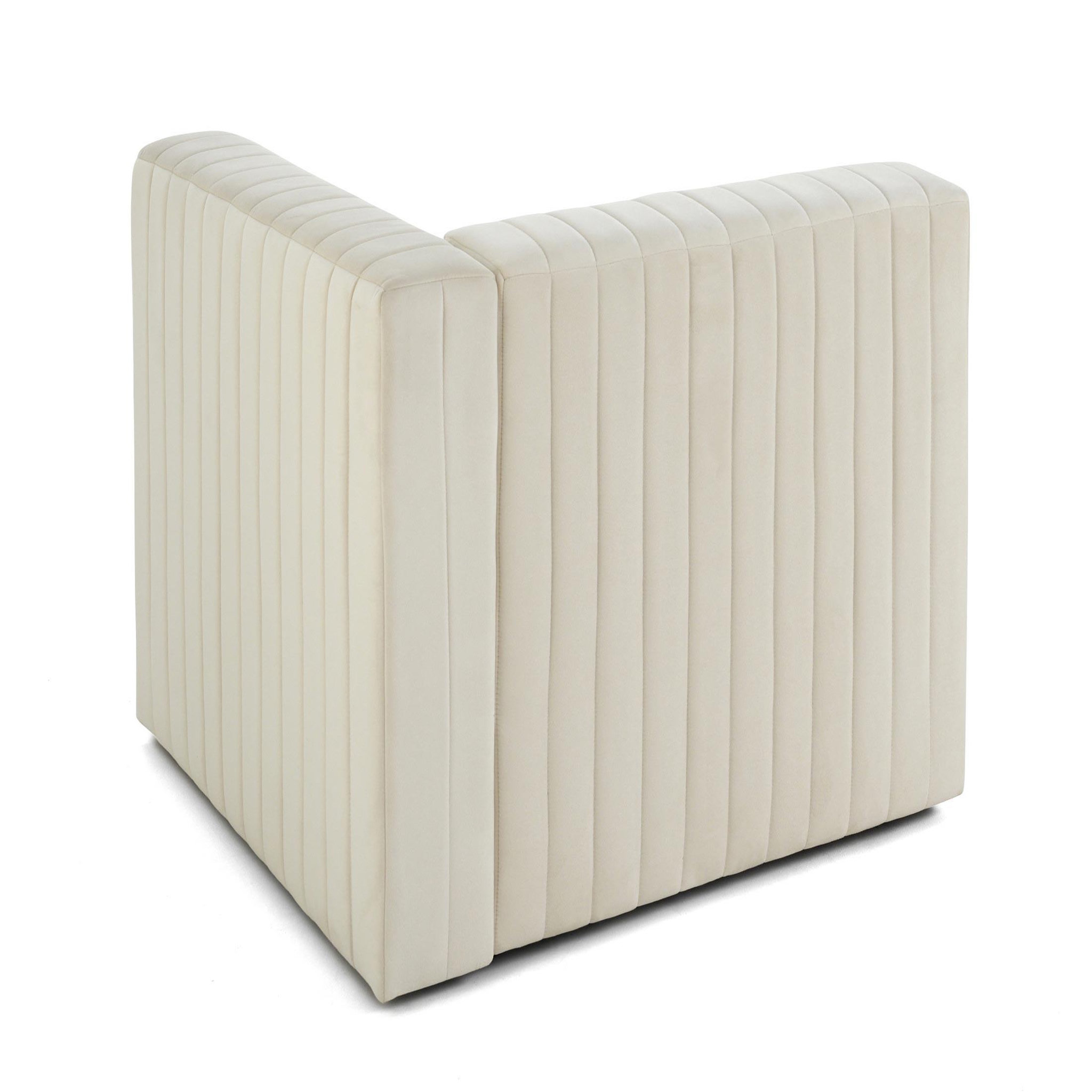 Voir la diapositive 4 : LISA DESIGN Nova - module d'assise droit - en velours