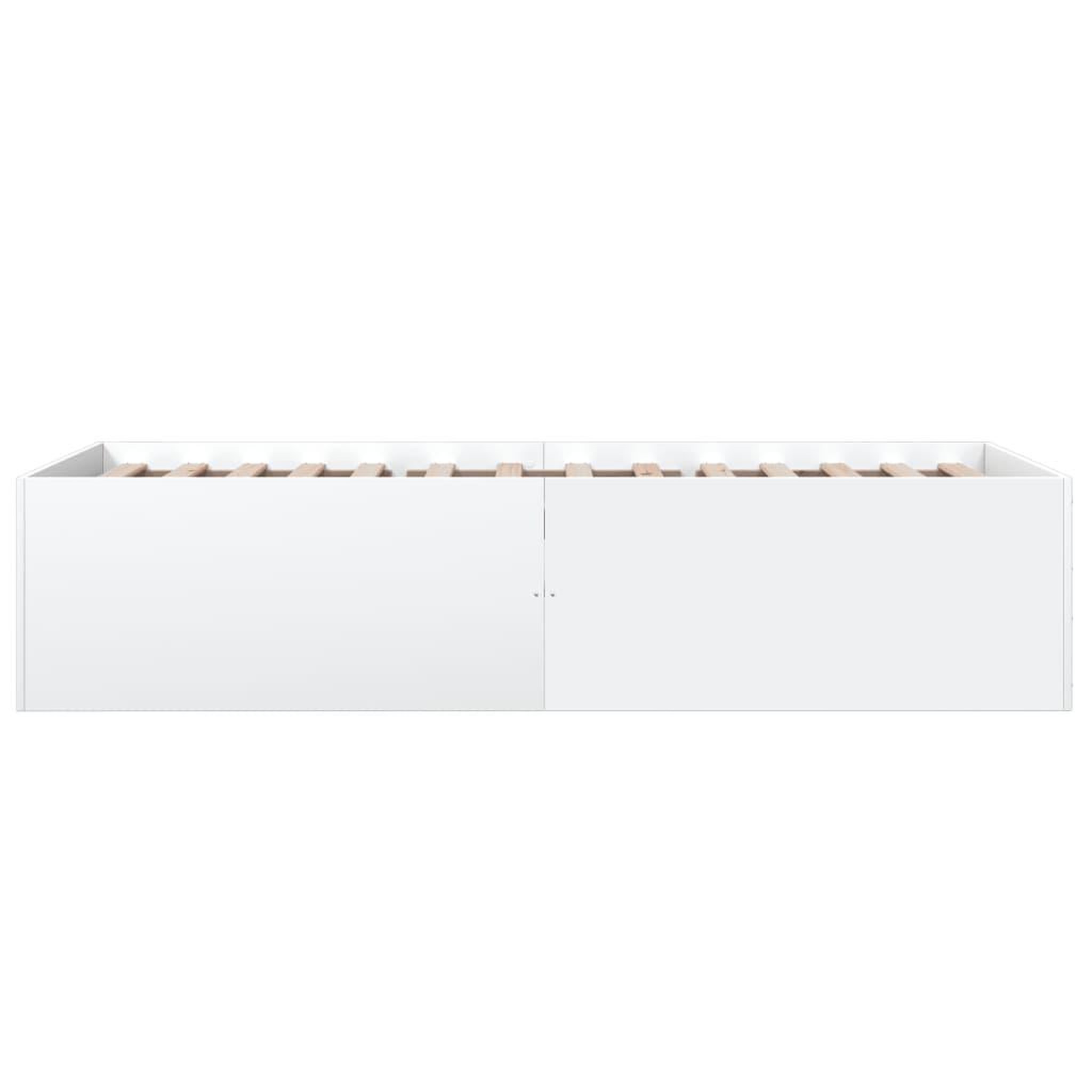 Voir la diapositive 5 : VIDAXL Cadre de lit sans matelas blanc 100x200 cm