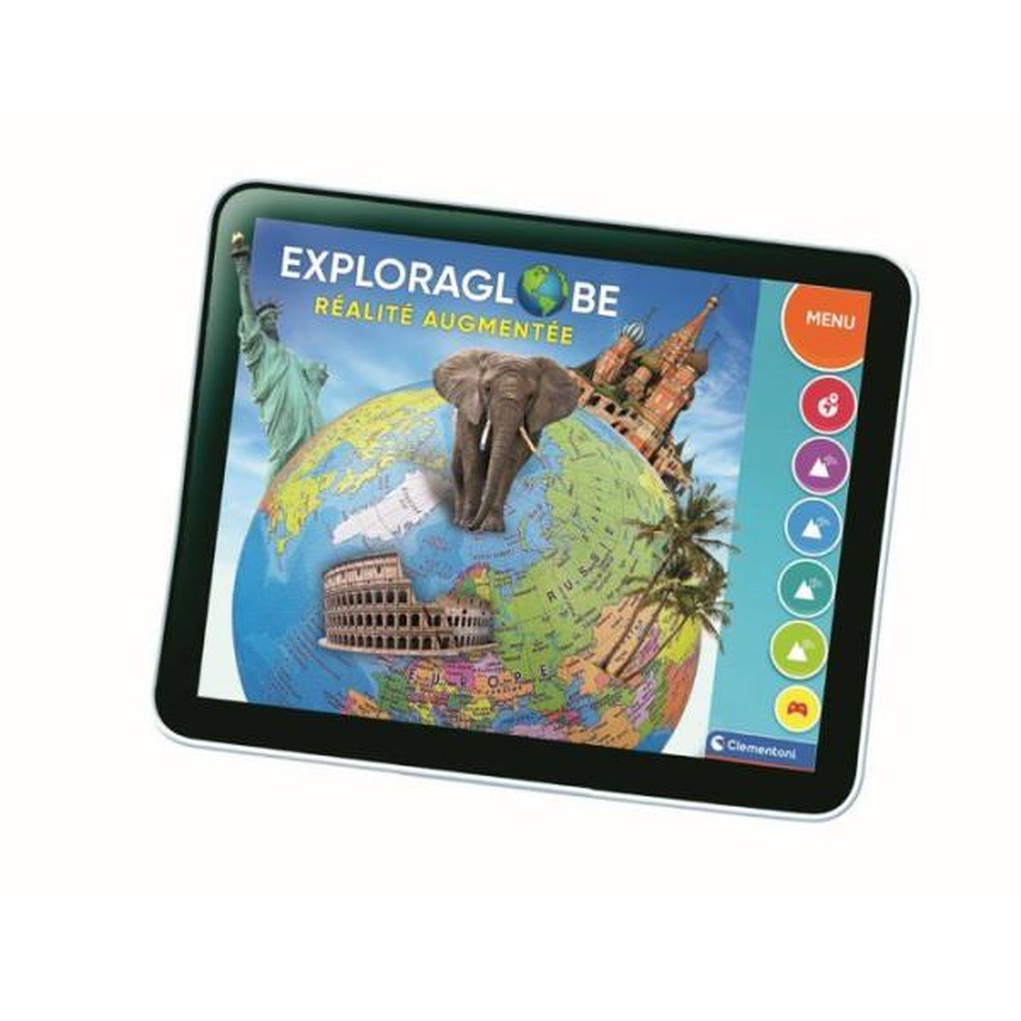 Voir la diapositive 4 : CLEMENTONI Exploraglobe - Réalité augmentée - Clementoni - Globe interactif - 500 questions - Voyage a travers le monde
