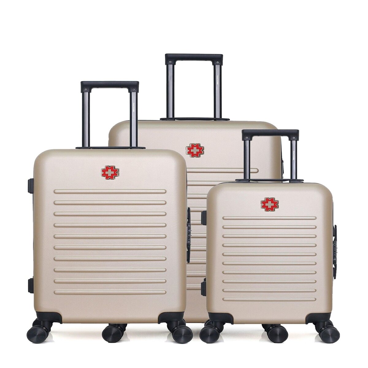SWISS KOPPER Lot de 3  -  Valise grand format, valise weekend et valise cabine WIL