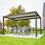Voir la diapositive 5 : SWEEEK Pergola bioclimatique aluminium et acier lames orientables 4x3m Palace