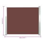 Voir la diapositive 6 : VIDAXL Auvent lateral retractable 120 x 300 cm Marron