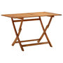 Voir la diapositive 1 : VIDAXL Table de jardin pliable 120x70x75 cm Bois d'acacia massif