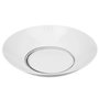 Voir la diapositive 2 : SECRET DE GOURMET Lot de 6 Assiettes Creuses  Soft Grey  20cm Blanc