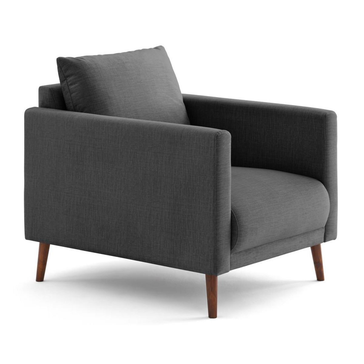 LISA DESIGN Ostrava - fauteuil en velours pieds en bois