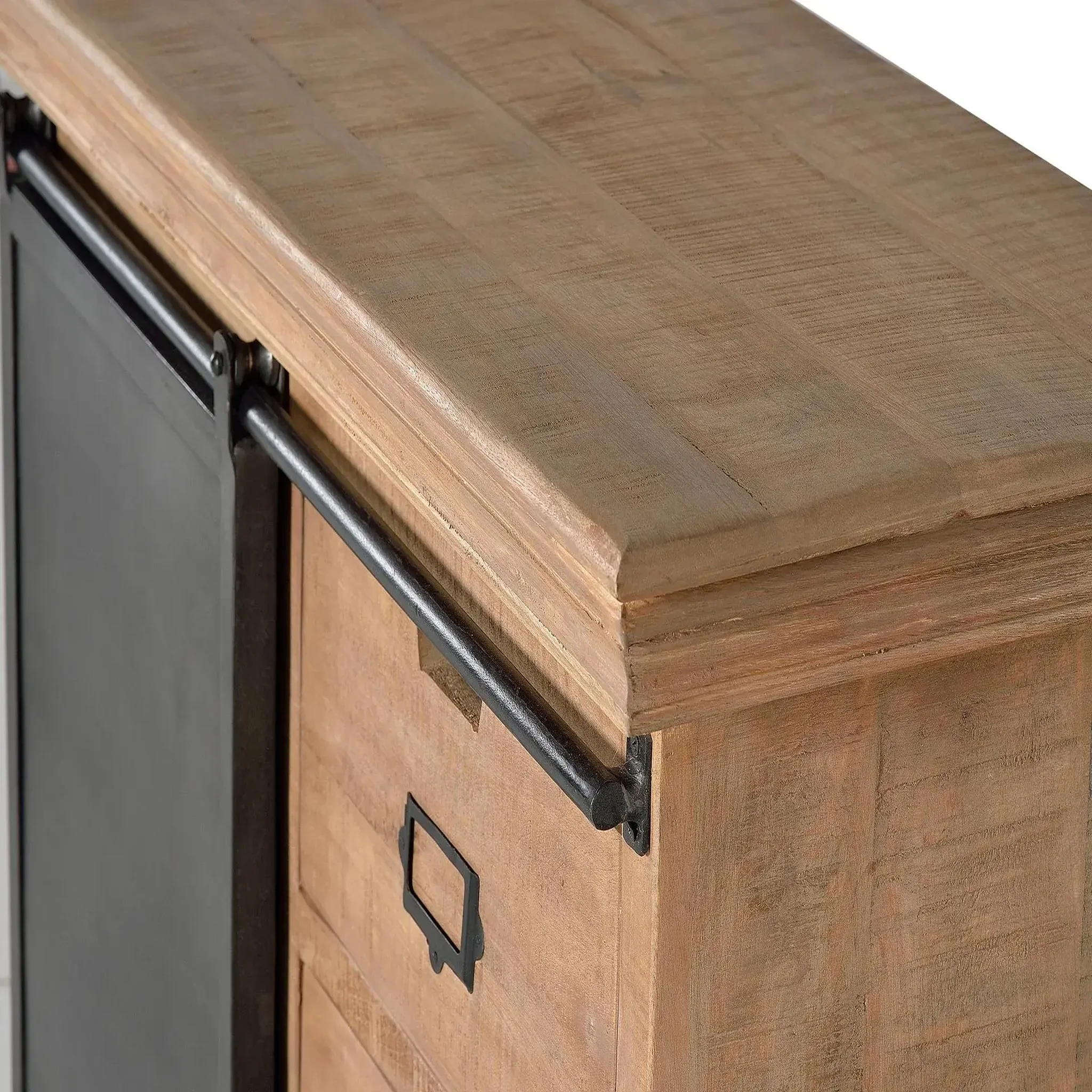 Voir la diapositive 3 : GINER Y COLOMER SL Commode en bois de manguier 100 cm style industriel moderne