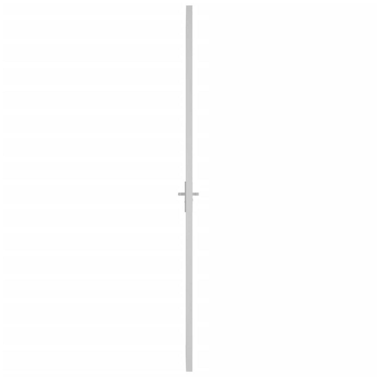 VIDAXL Porte interieure 83x201,5 cm Blanc Verre mat et aluminium