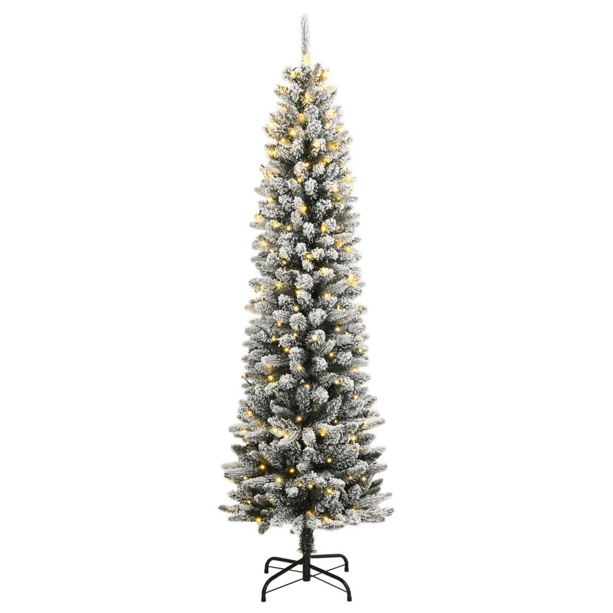 Voir la diapositive 2 : VIDAXL Sapin de Noël artificiel 300 LED et neige floquee 180 cm