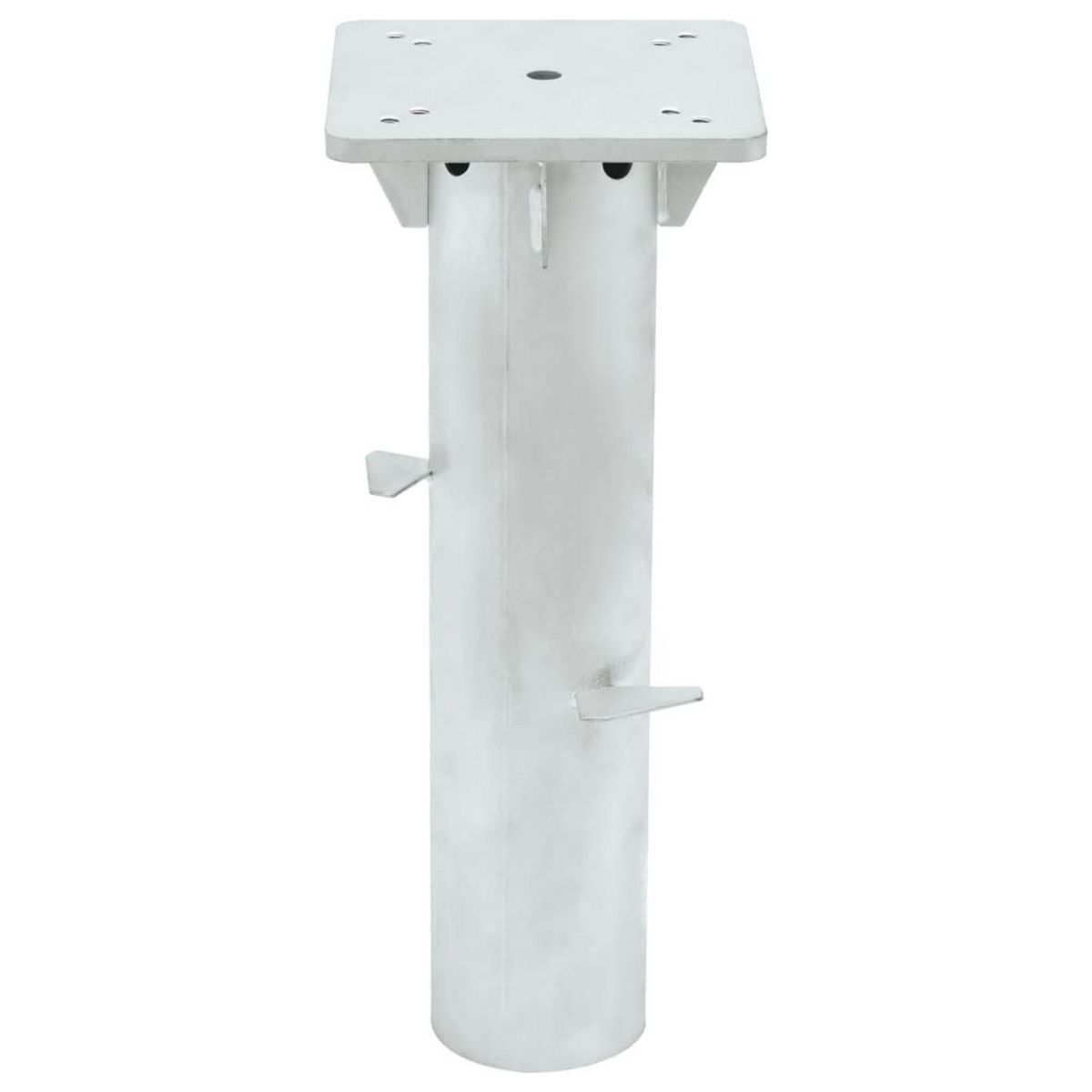 VIDAXL Base de parasol enterre argente 16x16x39,5 cm acier