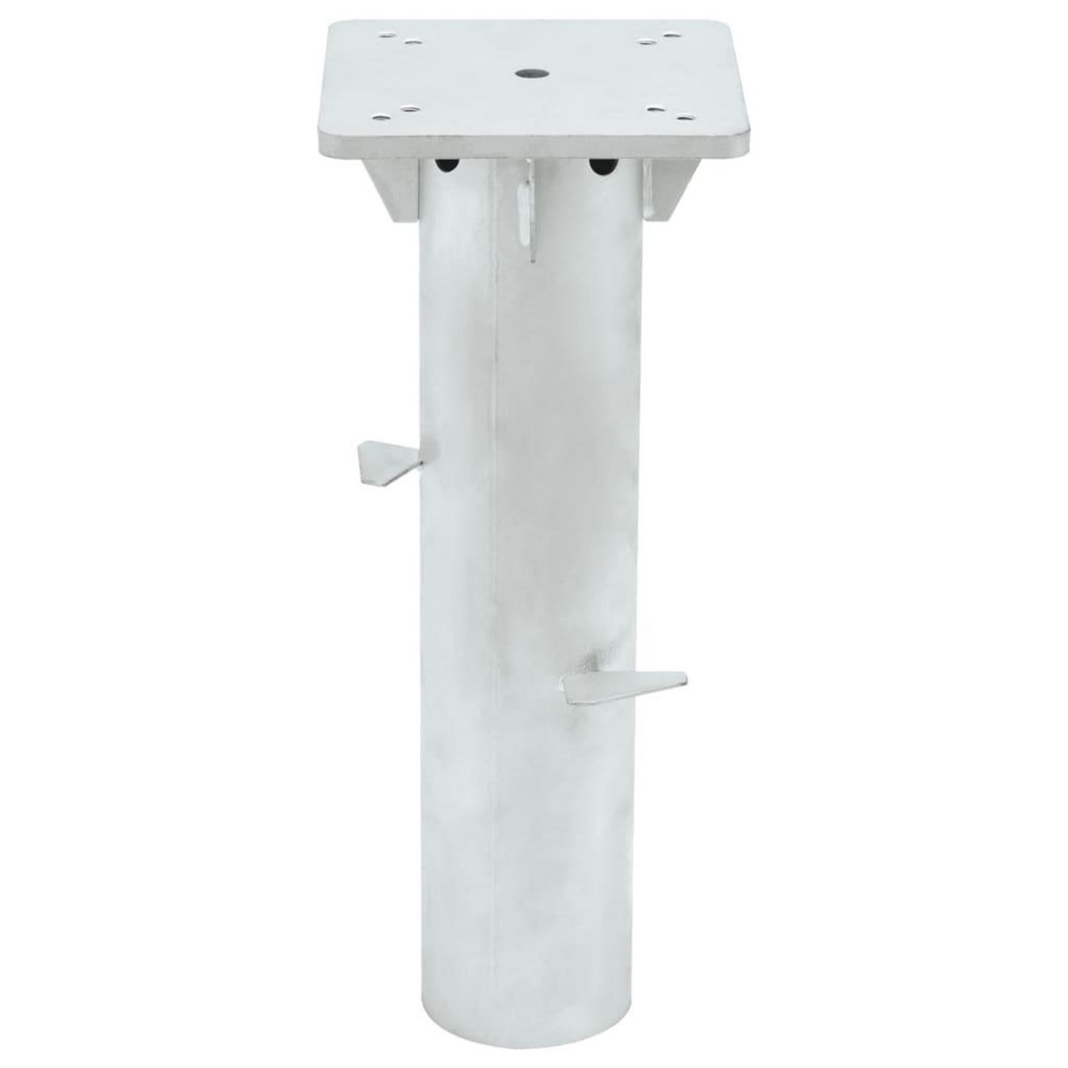 VIDAXL Base de parasol enterre argente 16x16x39,5 cm acier