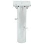 Voir la diapositive 2 : VIDAXL Base de parasol enterre argente 16x16x39,5 cm acier