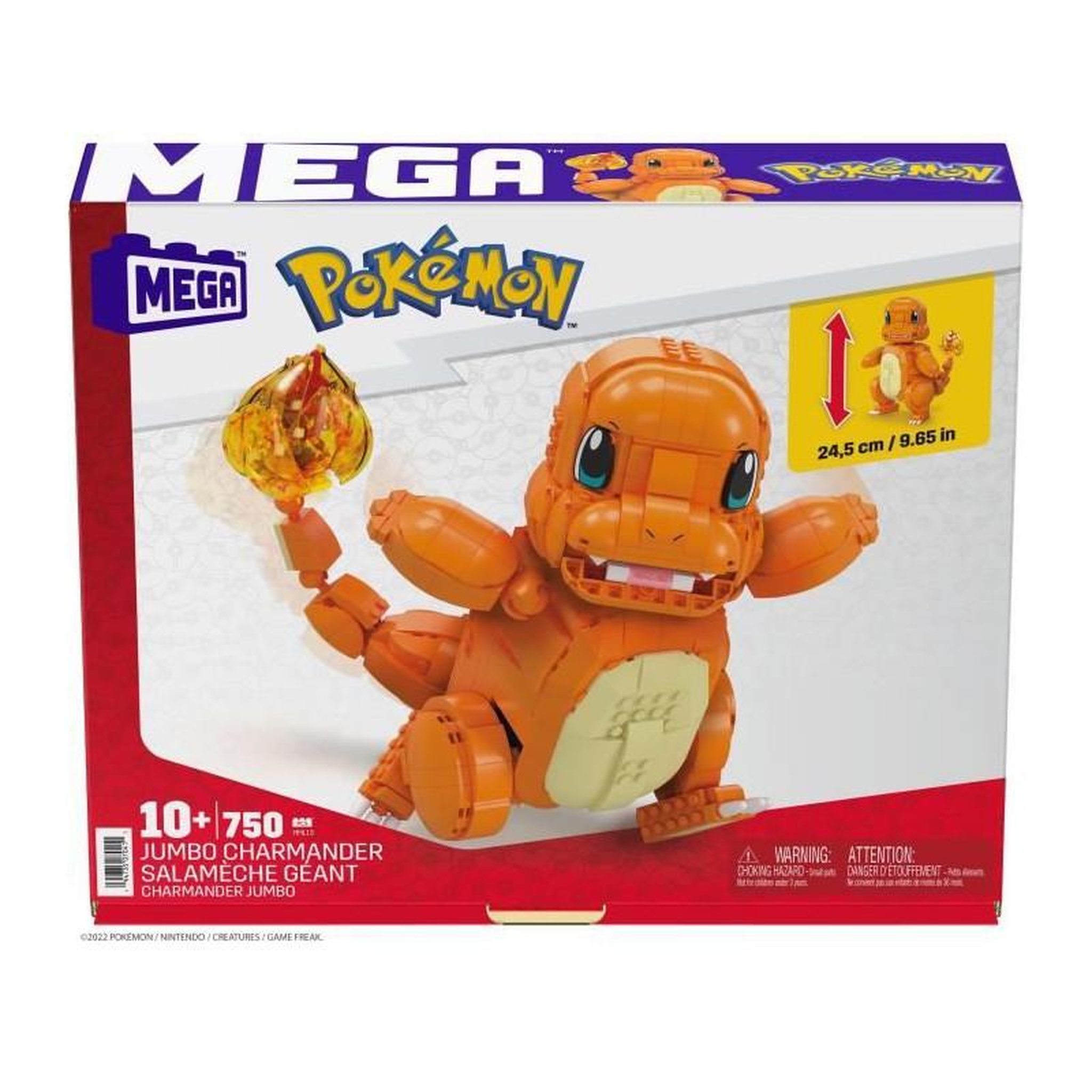 Voir la diapositive 2 : MEGA CONSTRUX Mega Construx - Pokémon - Salameche Geant - jouet de construction - 7 ans et +