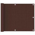 VIDAXL Ecran de balcon Marron 75x300 cm Tissu Oxford