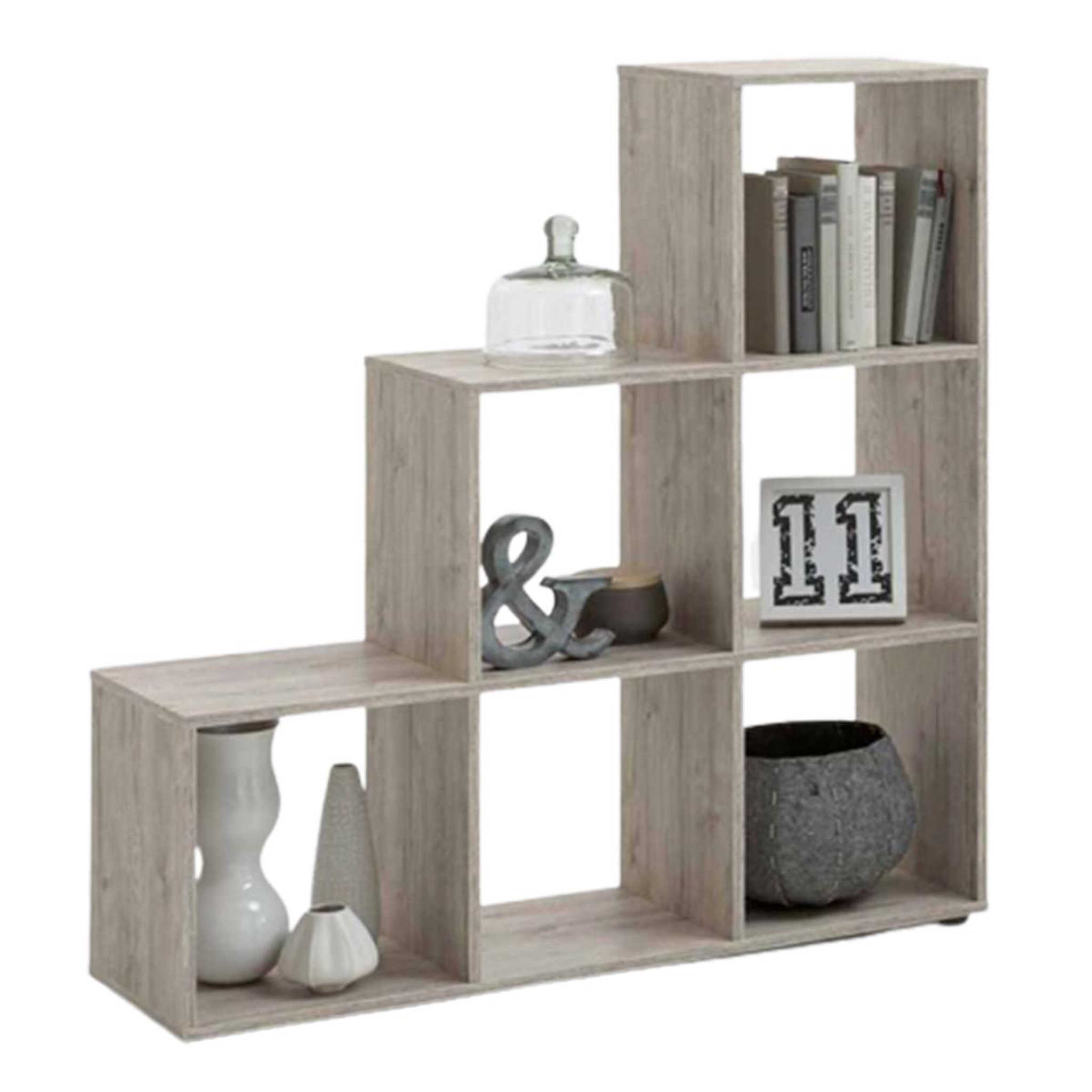 Paris Prix Étagère 6 Cases Design  Gaman  108cm Chêne Sable