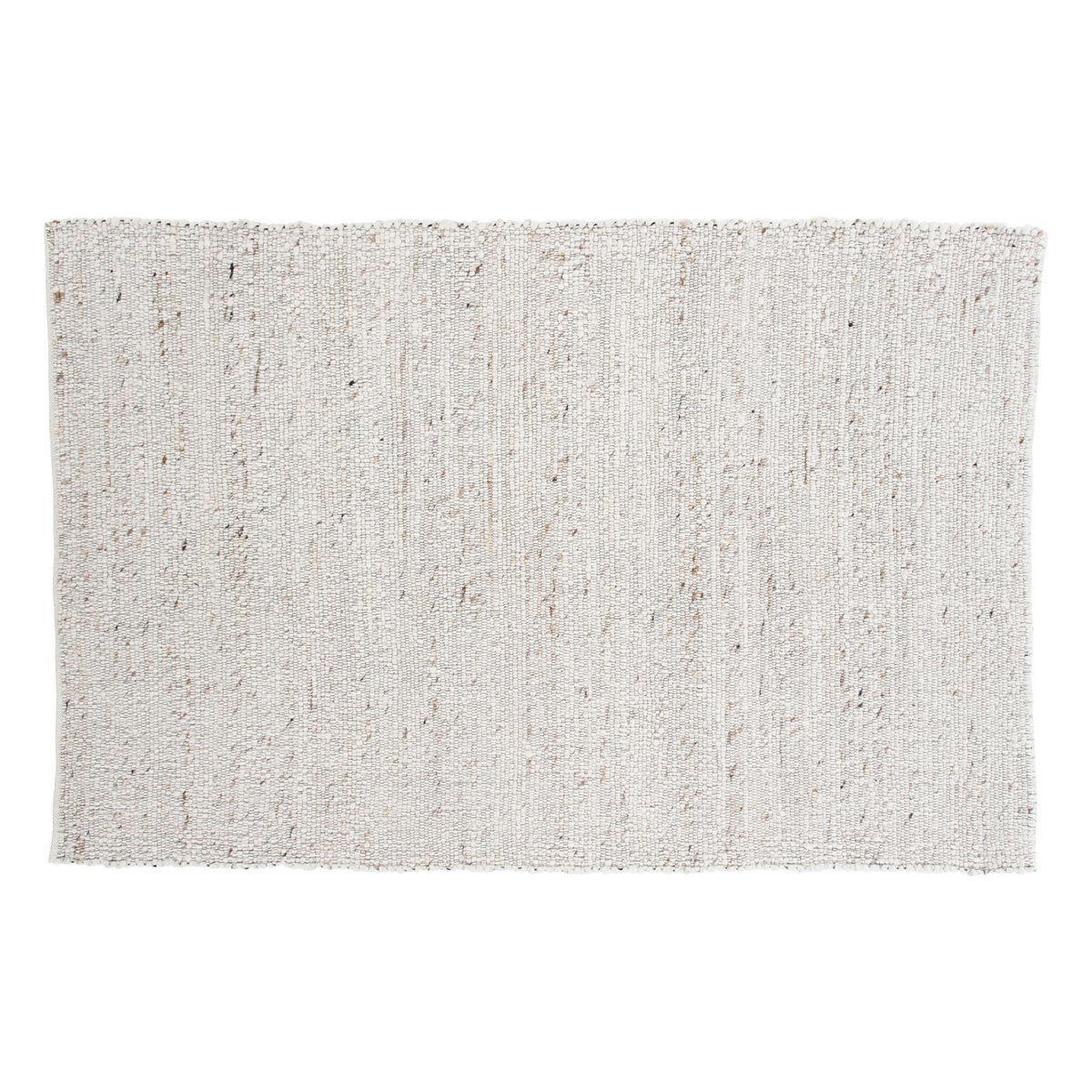 Paris Prix Tapis déco en laine  loump  160x230cm blanc & beige